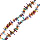 Coral Bamboo Irregular Chips (~7-18mm Ø~0.3mm (~130pcs)
