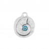 999° Silver Antique Plated/ Azure