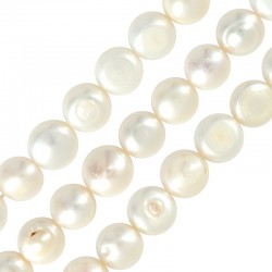 Fresh Water Pearl Bead (~10-11mm Ø~0.6mm (~37pcs)