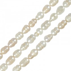 Fresh Water Pearl Bead (~5-6mm) (Ø~0.6mm) (~47pcs)