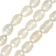 Fresh Water Pearl Bead (~9-10mm) (Ø~2mm) (~41pcs)