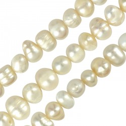 Fresh Water Pearl Bead (5-6mm) (Ø~0.6mm) (~71pcs)