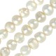 Fresh Water Pearl Bead (6-7mm) (Ø~0.5mm) (~59pcs)