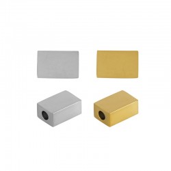 78080982 Passant Rectangulaire 9x6mm/4mm (Ø2.2mm) en Acier Inoxydable 304