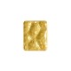 Brass Charm Rectangular Tag Hammered 25mm
