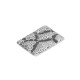 Brass Charm Rectangular Tag Hammered 25mm