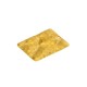 Brass Charm Rectangular Tag Hammered 25mm