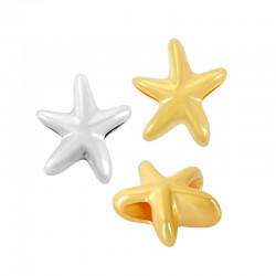 Zamak Slider Starfish 15x17mm (Ø 4.8mm)