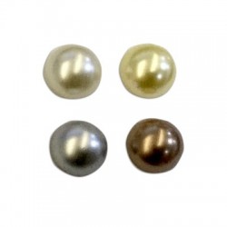 Perle ABS Cabochon à dos plat rond 16 mm