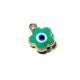 Conector de Metal Zamak Flor Esmaltado con Ojo 14mm