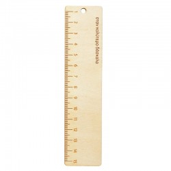 Wooden Pendant Ruler 150x35mm "Στον Καλύτερο Δάσκαλο"