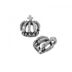 Zamak Charm Crown 17x19mm