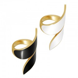 Stainless Steel 304 Ring w/ Enamel 21x40mm