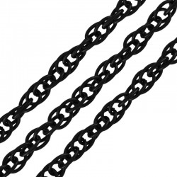 Steel Chain Oval Rings 3.5x5.6mm/0.67mm