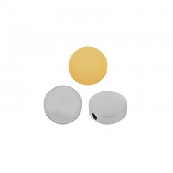 78080729 Stainless Steel 304 Bead Round Flat 15mm/4mm Ø2.1mm