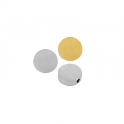 78080728 Stainless Steel 304 Bead Round Flat 12mm/4mm Ø2.1mm
