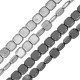 Hematite Bead Flattened Square 8mm (Ø1mm) (52pcs) (40cm)