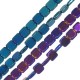 Hematite Bead Flattened Square 8mm (Ø1mm) (52pcs) (40cm)