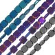Hematite Bead Flattened Square 8mm (Ø1mm) (52pcs) (40cm)