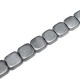 Hematite Bead Flattened Square 8mm (Ø1mm) (52pcs) (40cm)