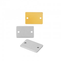 78010850 Brass Connector Tag 15x10mm
