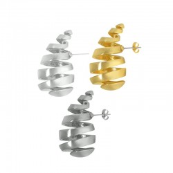 Brass Earring Drop 14x25mm