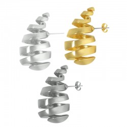 Brass Earring Drop 17x30mm