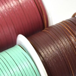 Cordón de Cuero Reciclado 2mm (~5mtr/rollo)