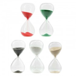Glass Deco Hourglass 45x100mm
