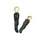 Ciondolo in Metallo Ottone Peperoncino con Smalto 20x4mm