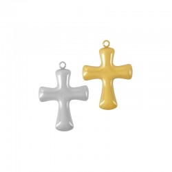Pendentif Croix en Acier Inoxydable 304 20 x 25 mm