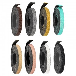 Cordón de Cuero Artificial Plano Caviar 10mm