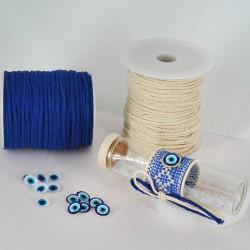 Cordon trenzado de algodon 3mm (~50m/rollo)