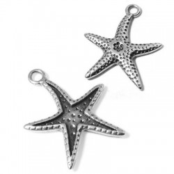 Pendentif Étoile de Mer en Métal/Zamak 26x27mm