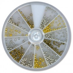 Kit Brass Crimp Beads 2mm x 60pcs