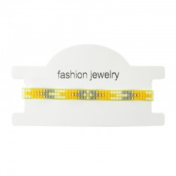 Bracelet with Miyuki Crystal Beads 6mm