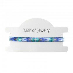 Bracelet w/ Miyuki Crystal Beads 6mm