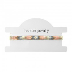 Bracelet w/ Miyuki Crystal Beads 6mm