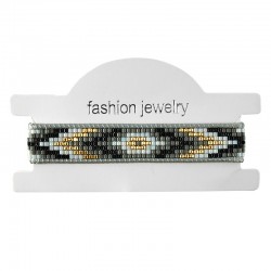 Bracelet w/ Miyuki Crystal Beads 12mm