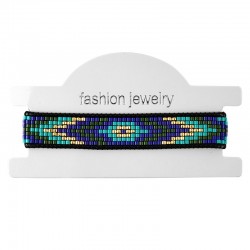 Bracelet w/ Miyuki Crystal Beads 12mm
