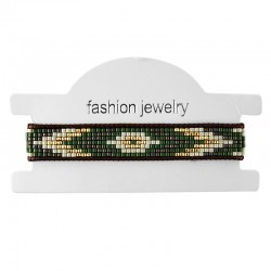 Bracelet w/ Miyuki Crystal Beads 12mm