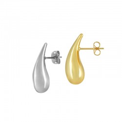 Brass Earring Drop w/ Clasp 24.75x8.5mm