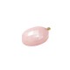 Ciondolo Ovale in Quarzo Rosa con Stella in Acciaio Inossidabile 304 13X21 mm