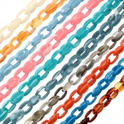 Acrylic Chain Oval 11x11.5mm (92pcs)