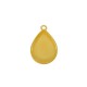 Brass Charm Setting Teardrop 15x18mm