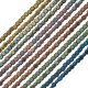 Hematite Bead Square Flat 3mm (Ø0.9mm) (133pcs) (40cm)