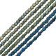 Hematite Bead Square Flat 3mm (Ø0.9mm) (133pcs) (40cm)