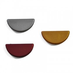 Acrylic Rubber Effect Pendant 38x18mm (Ø 2mm)