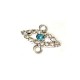 Conector Ojo con Strass 9x17mm
