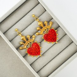 Orecchino a Perno in Metallo Ottone Pallina 4mm